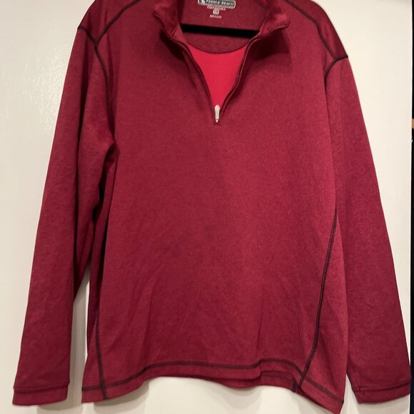 Pebble Beach Performance Red Quarter Zip Long Sleeve Size XL (Great Condition💗 - Picture 5 of 7